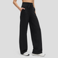 Wholesale Women's High-Waist Flowy Wide-Leg Pants – Drawstring Waist Relaxed Pilates Yoga Trousers