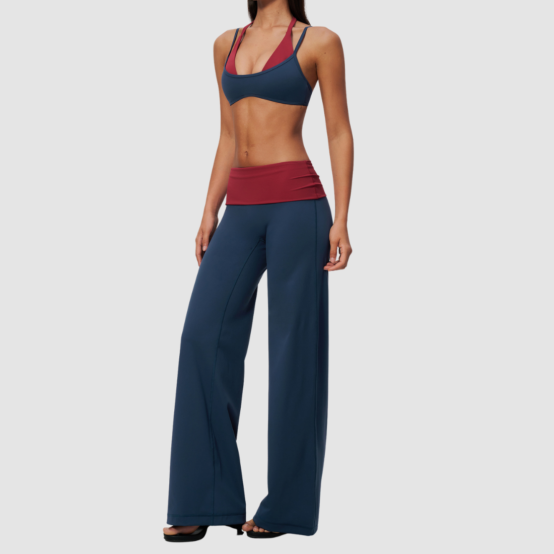 Wholesale Women’s Sports Bra & Wide-Leg Yoga Pants Set