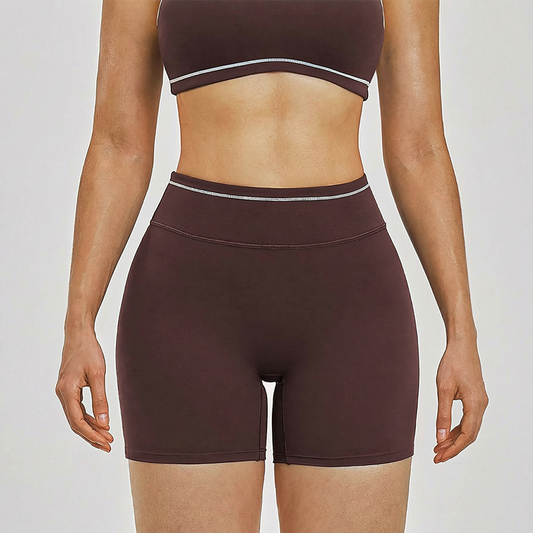 Wholesale high waisted contrasting sports shorts