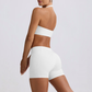 Wholesale backless sports bra + quick drying shorts