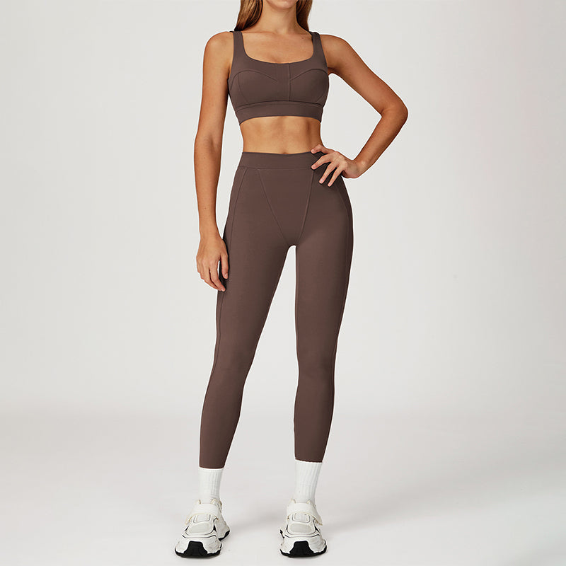SPORTS BRA + HIGH WAIST LEGGINGS 2-PIECE SET