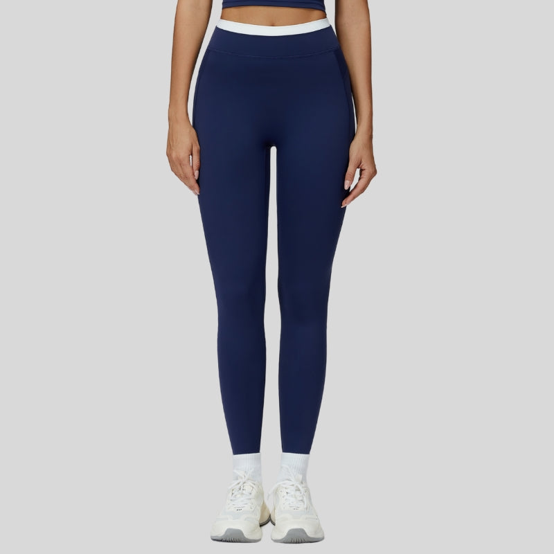 Contrast-colored sport leggings