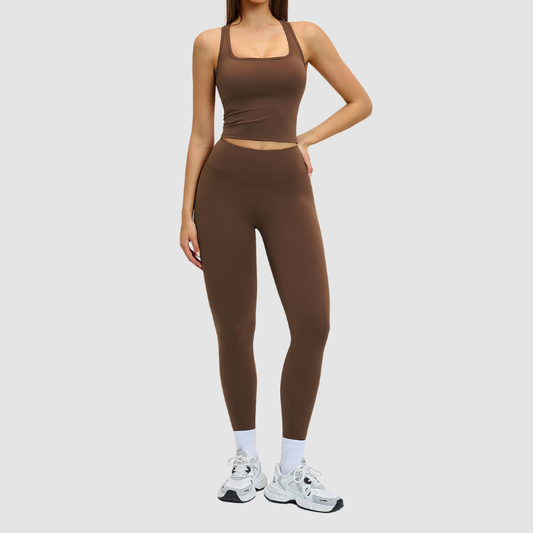 Wholesale racerback tank top + leggings | Wonderxfans bulk activewear