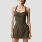 Wholesale Women's Tennis Dress with Built-in Shorts – Quick-Dry Anti-Exposure