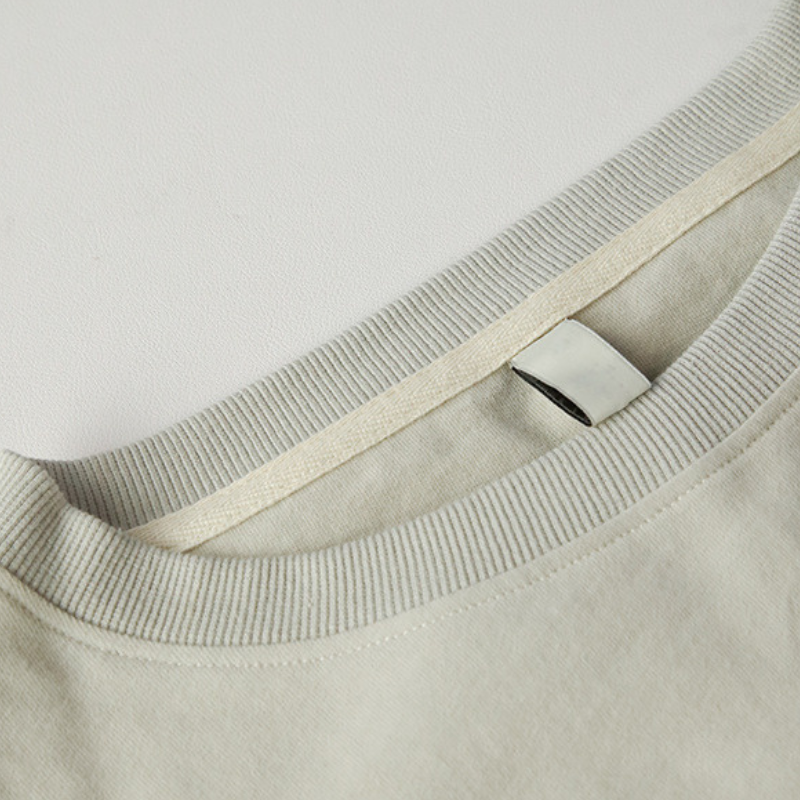 Wholesale pure cotton crew neck loose sweatshirts