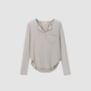 Wholesale Men’s Henley Long-Sleeve Outdoor Breathable  T-Shirt