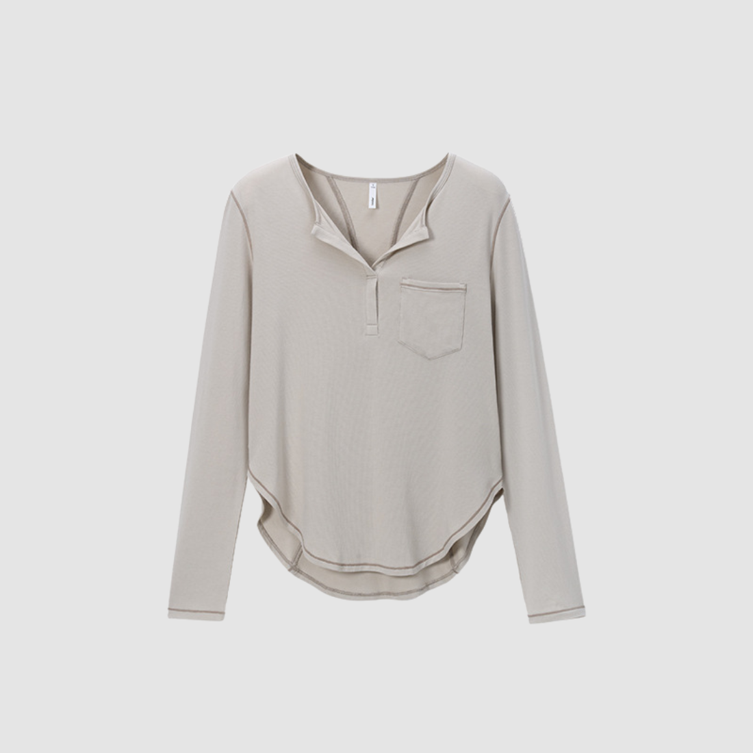 Wholesale Men’s Henley Long-Sleeve Outdoor Breathable  T-Shirt