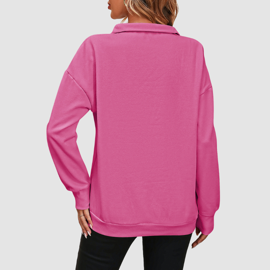 Wholesale Women's Half-Zip Long-Sleeved Sportswear | Wonderxfans bulk activewear