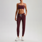 Wholesale Naked-Feel Open-Back Sports Bra & High-Waist Jogger Pants Set – Sculpting Yoga 2-Piece