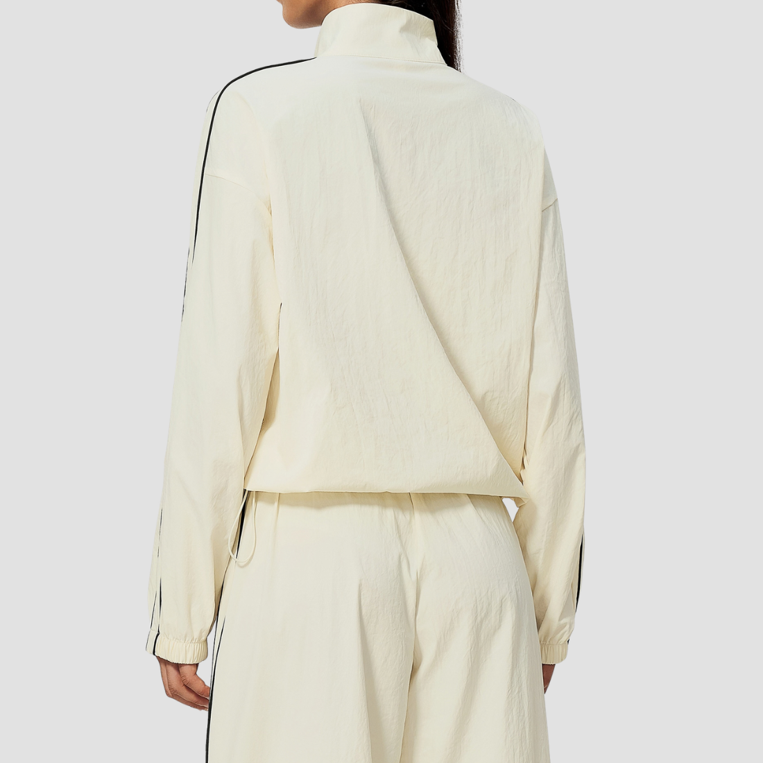 Wholesale Women's Quick drying high elasticity Stand-Collar Zip Sports Jacket