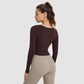 Wholesale Nude Feel Long Sleeve Yoga Top