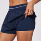 Wholesale Women's Brushed Sports Shorts – Fake Two-Piece Anti-Exposure Yoga Shorts