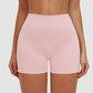 Wholesale solid color high-waisted tight shorts