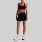 Wholesale Naked-Feel Sports Bra & Pleated Tennis Skirt Set – Quick-Dry Athletic 2-Piece with Built-In Shorts
