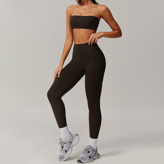 Wholesale Nude tube top with sports | Wonderxfans bulk activewear