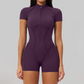 Stand-up collar zipper hip-lifting bodysuit