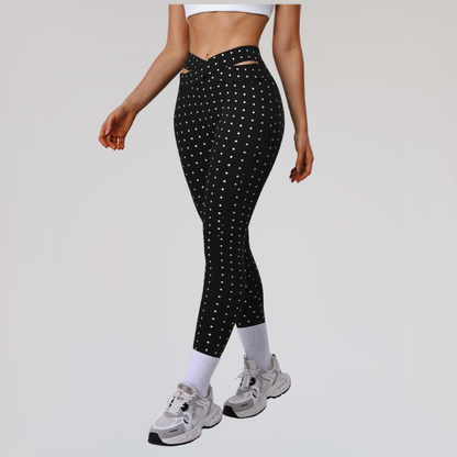 Wholesale polka dot yoga and training leggings