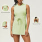 Hollow-Out Back Slit Tennis Dress