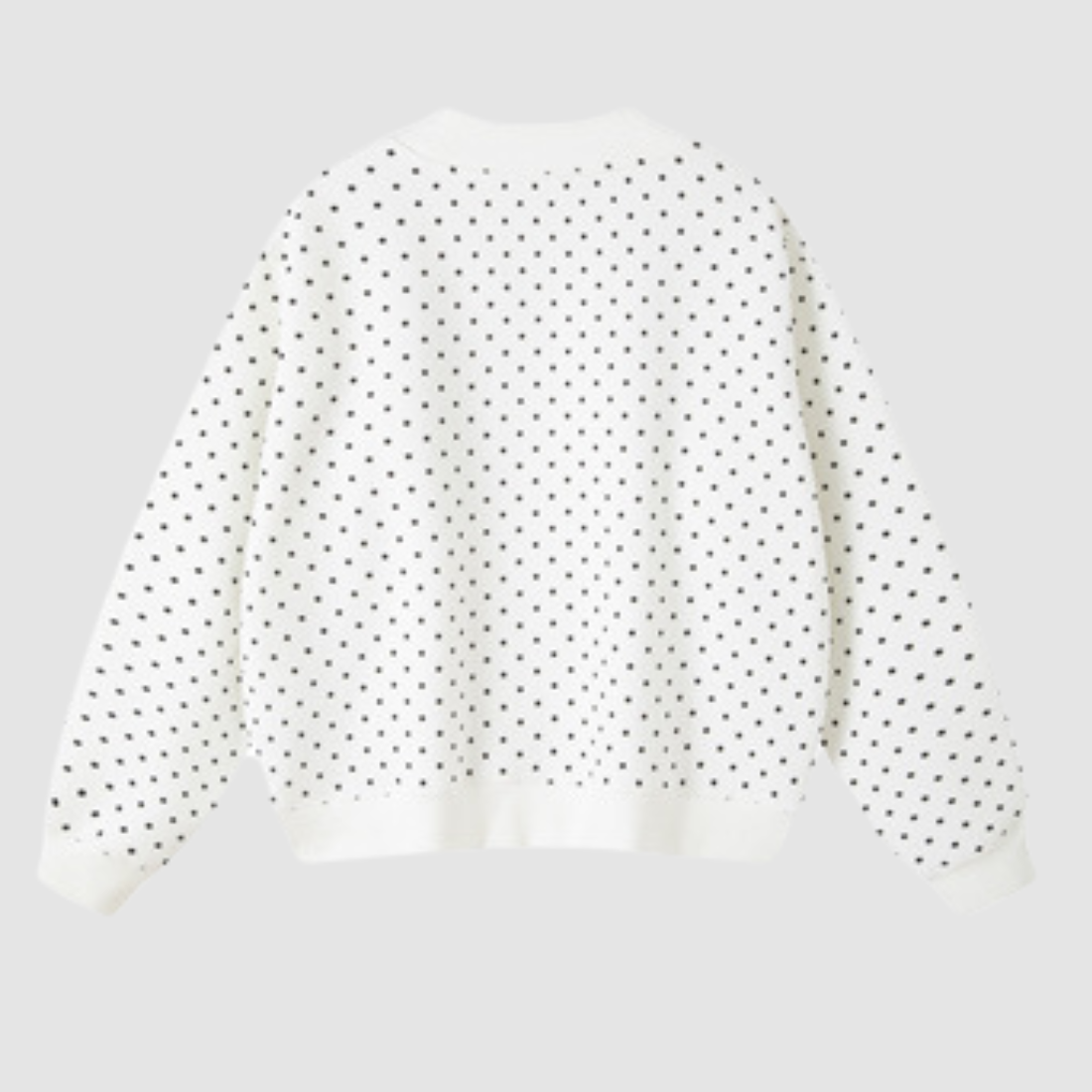 Wholesale Mock Neck Sweatshirt Women's Polka-Dot Fleece Pullover