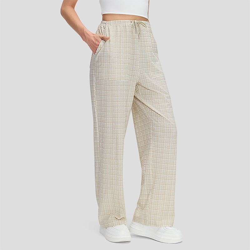 Wholesale plaid quick-drying running training pants