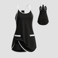 Wholesale Women's Yoga Dress with Pockets – Anti-Exposure Strappy Skirt