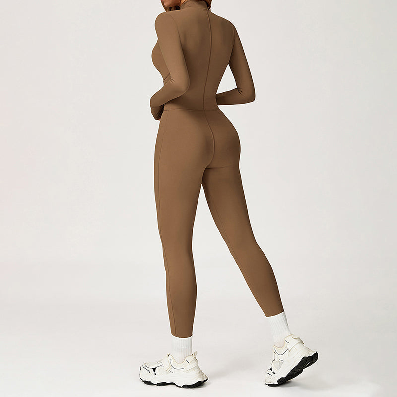 Snug-Fit Long Sleeve Jumpsuit