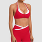 Wholesale fake two sports yoga bras | Wonderxfans bulk activewear