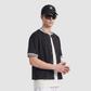 Wholesale Men’s Striped Short-Sleeve Baseball Cardigan