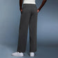 Buttery-soft fleece-lined relaxed straight-leg sweatpants