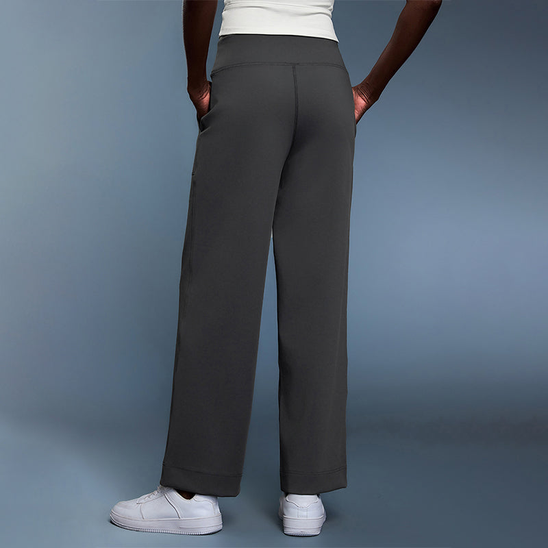 Buttery-soft fleece-lined relaxed straight-leg sweatpants