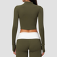Wholesale Women’s Cropped Stand-Collar Pilates Jacket