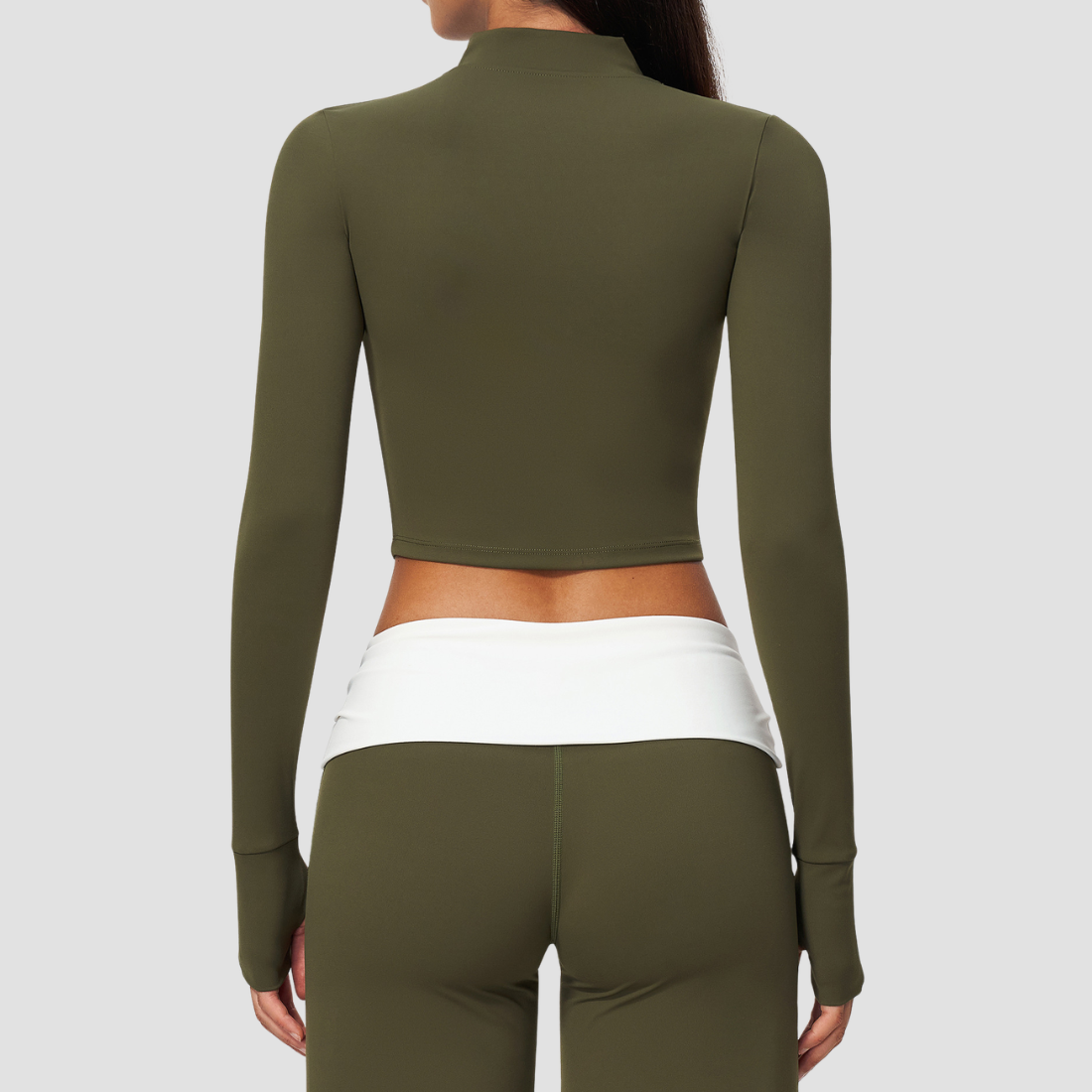 Wholesale Women’s Cropped Stand-Collar Pilates Jacket