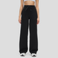 Wholesale Women's High-Waist Flowy Wide-Leg Pants – Drawstring Waist Relaxed Pilates Yoga Trousers