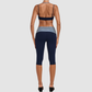 Wholesale Women's Faux-layered Bra Bra+Fold-over Waistband Shorts 2-Piece Set