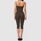 WholesaleWomen's Activewear Brushed Padded Tank & Fitted Capri-Pants Yoga Set