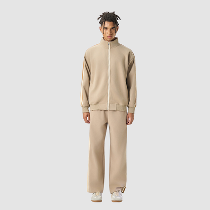 Wholesale Men’s Striped Zip Jacket + Track Pants Set
