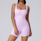 Quick drying thread shorts sports jumpsuit