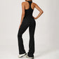 THIN STRAPS TANK TOP + Slim-fit athletic flare pants 2-PIECE SET