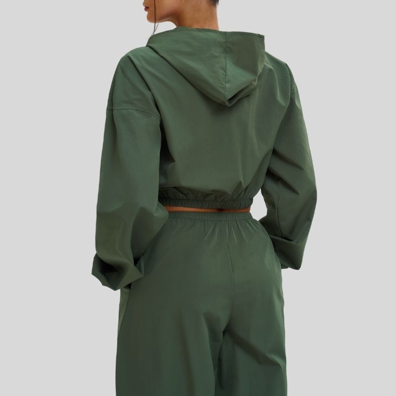 Wholesale sun protection hooded jacket + loose wide-leg pants