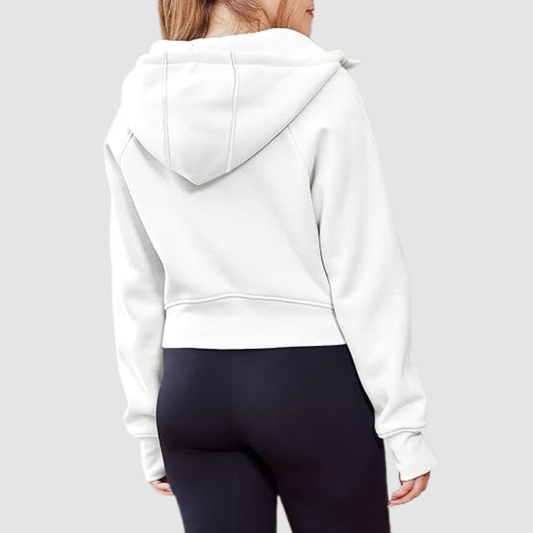 Wholesale Cropped Zip Up Hoodie | Wonderxfans bulk activewear