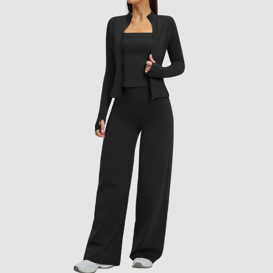 Wholesale Stand collar zipper jacket+vest+high-weighted loose | Wonderxfans bulk activewear