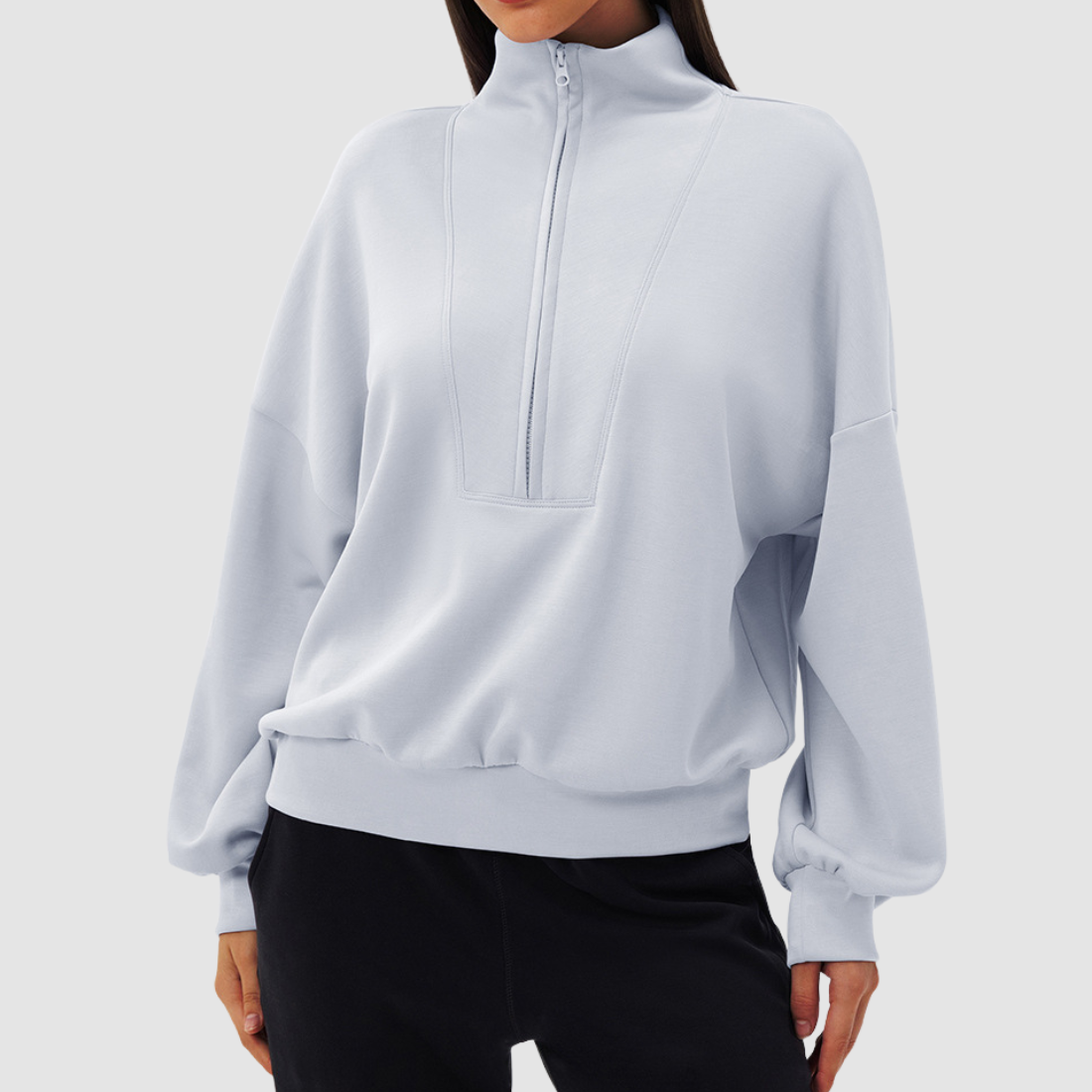 Wholesale Women's Loose Stand-Collar Modal Sports Top