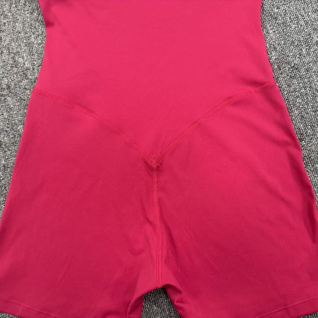 Wholesale Women's Retro Print Faux Two-Piece Yoga Unitard