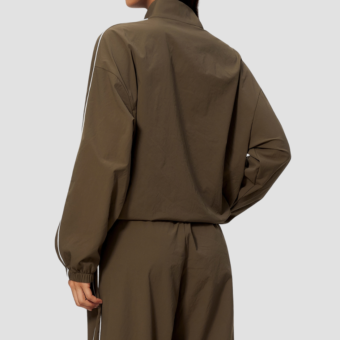 Wholesale Women's Quick drying high elasticity Stand-Collar Zip Sports Jacket