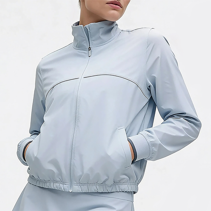 Wholesale Women's Lightweight Windbreaker Jacket – UPF50+ Sun Protection Stand Collar