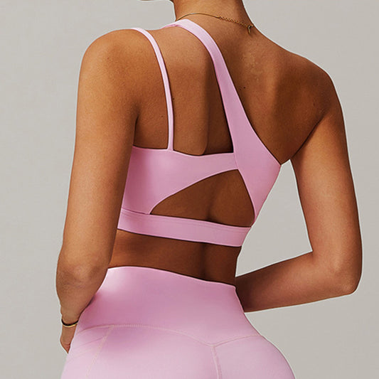 Wholesale Quick-dry Irregular one shoulder sports | Wonderxfans bulk activewear