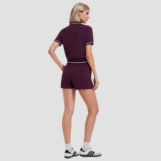 Wholesale New Casual Tennis Wear for Women Loose Breathable Lapel POLO Shirt Outdoor Training Golf Sports Set