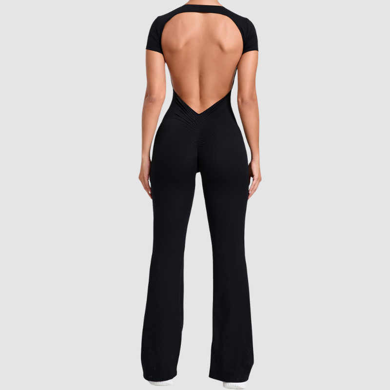 Wholesale Color blocked short sleeve backless | Wonderxfans bulk activewear