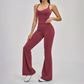 Wholesale Cross Back Tank Top+High Waist pant 2-piece Set