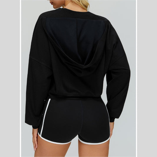 Wholesale Warm V-neck hooded sweatshirt | Wonderxfans bulk activewear